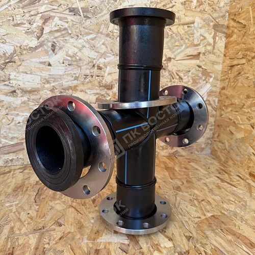 Крестовина ПНД фланцевая 225 мм SDR17 Pn10