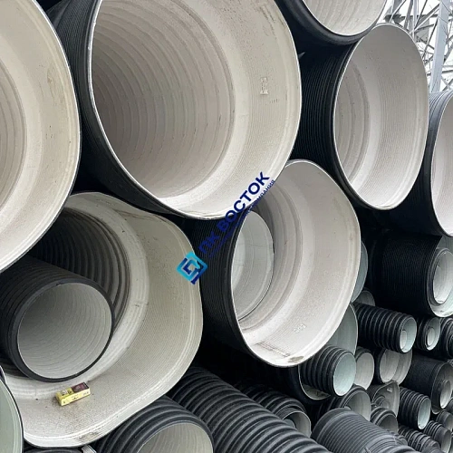Труба пнд гофрированная 290/250 SN8 двустенная с раструбом