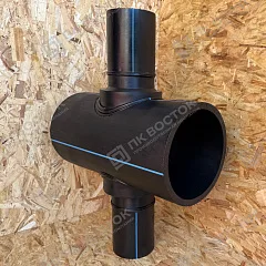 Крестовина ПНД 355х110 мм SDR17 редукционная сварная (компактная)